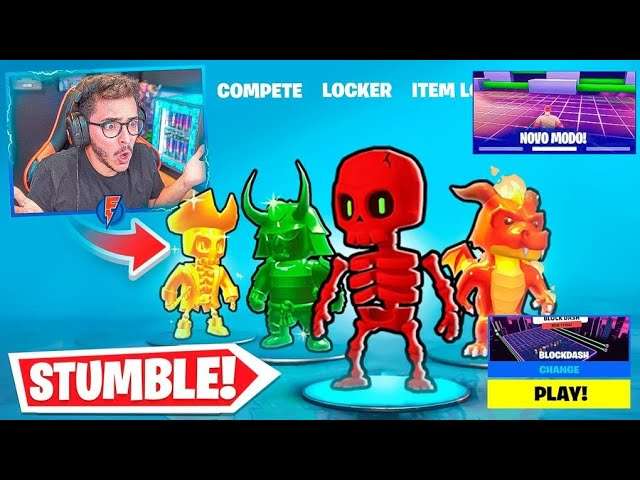 Stumble Guys chegou ao Fortnite!