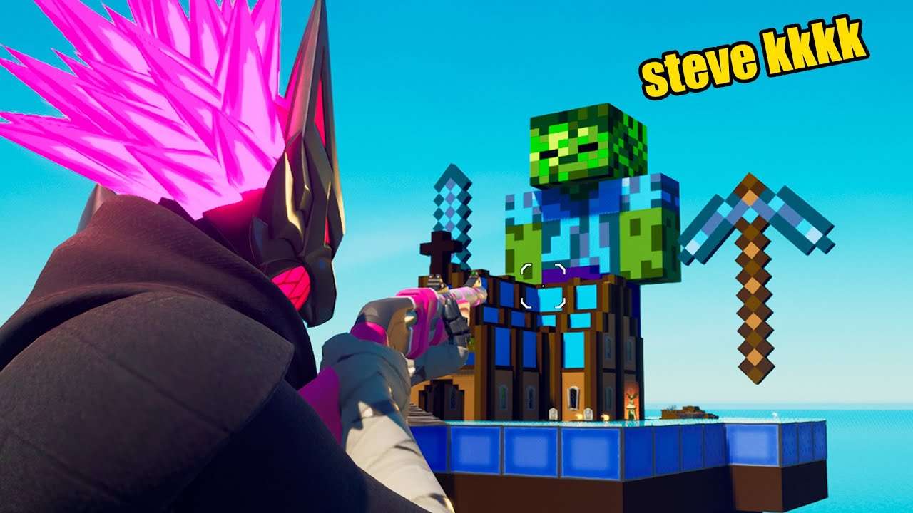 fortnite mas é minecraft kkkkkk