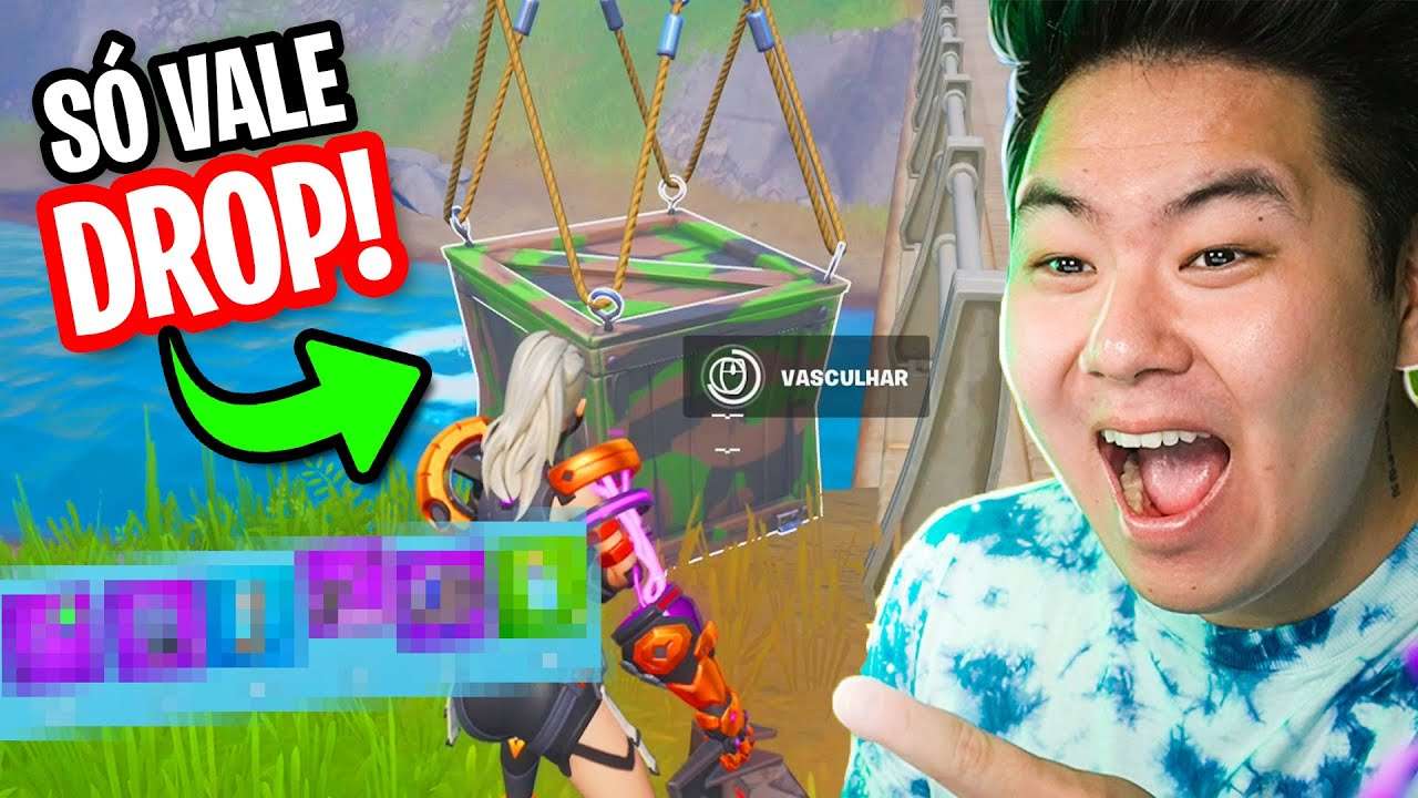 SÓ POSSO USAR ESSE DROP NESSA PARTIDA!! *dei muita sorte!* | FORTNITE