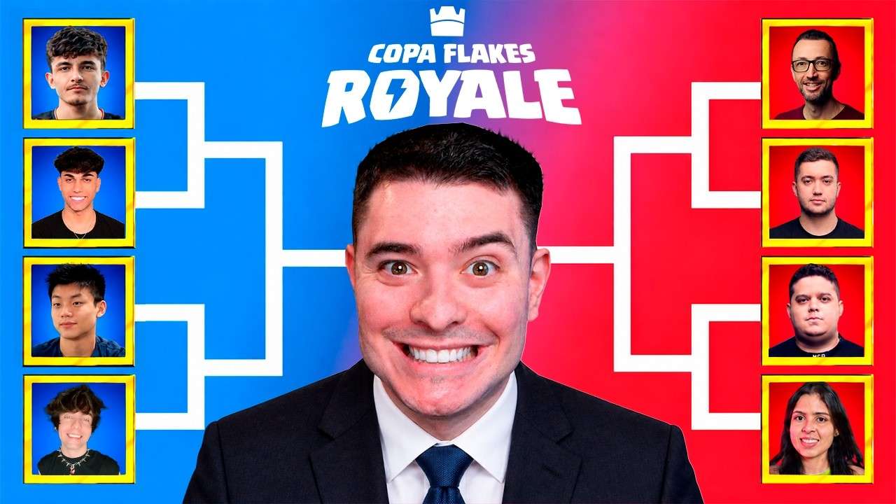 AO VIVO! COPA FLAKES DE CLASH ROYALE! (DIA 2)