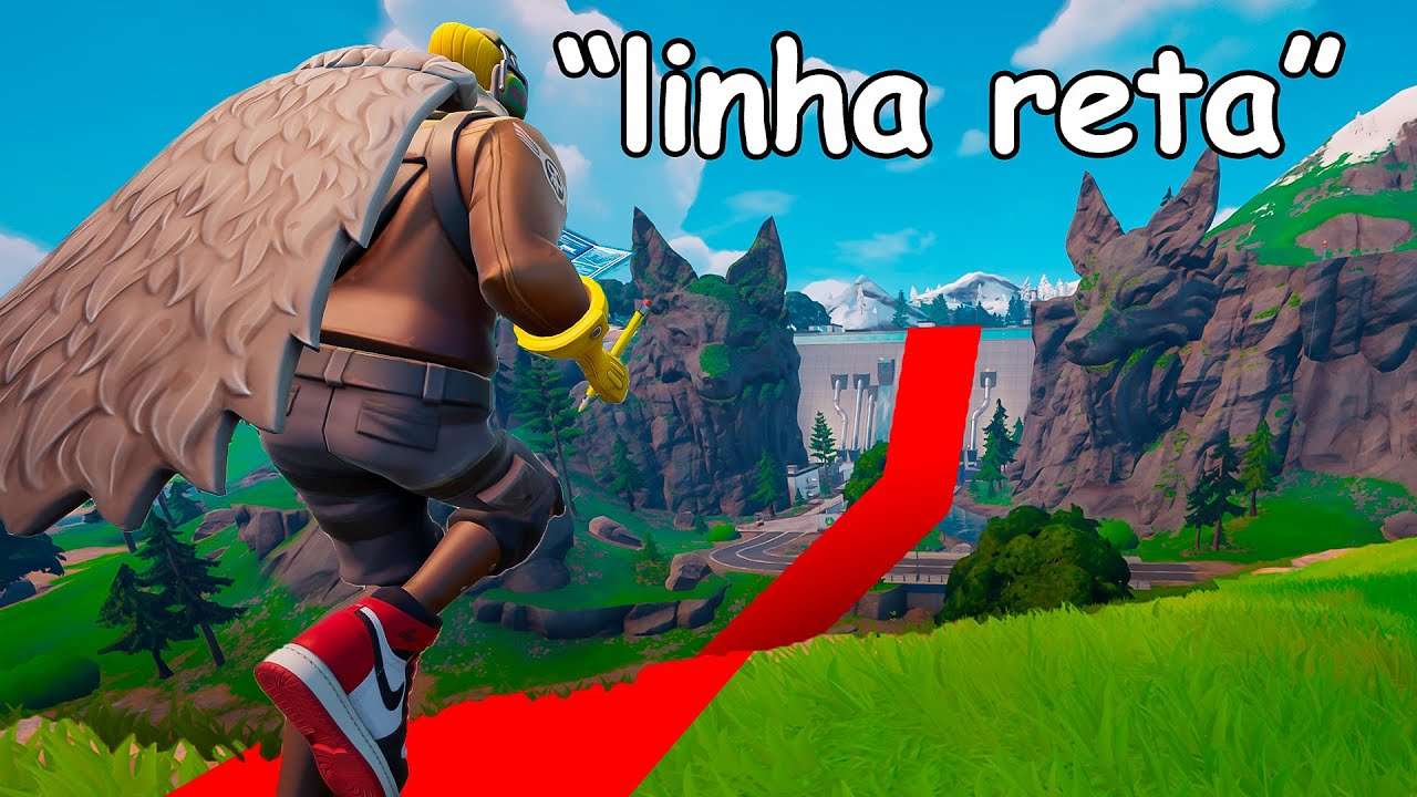 FORTNITE EM LINHA RETA PERFEITA