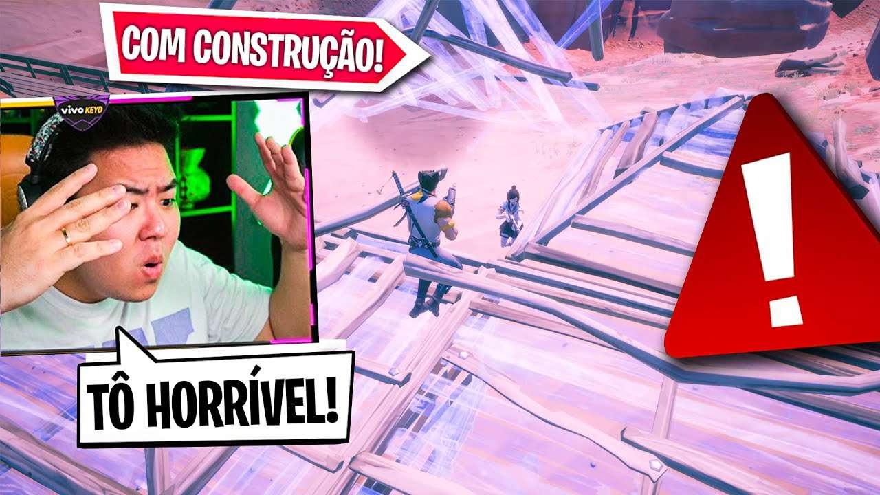 Joguei COM CONSTRUÇÃO depois de MUITO tempo! *horrível kkk* | FORTNITE