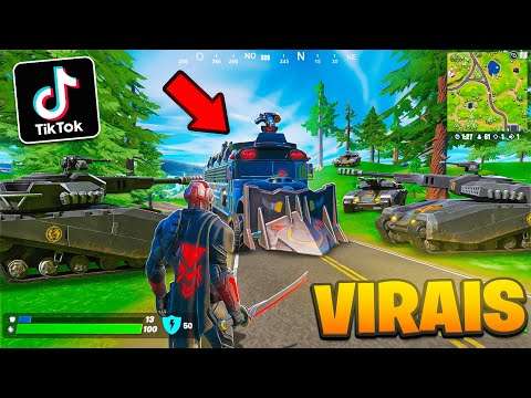 TESTEI TIKTOKS VIRAIS DA TEMPORADA 2! *FORTNITE LIFEHACK*