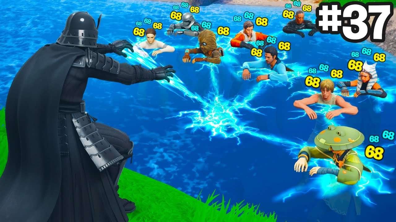 TESTEI OS MELHORES MITOS DO FORTNITE X STAR WARS!
