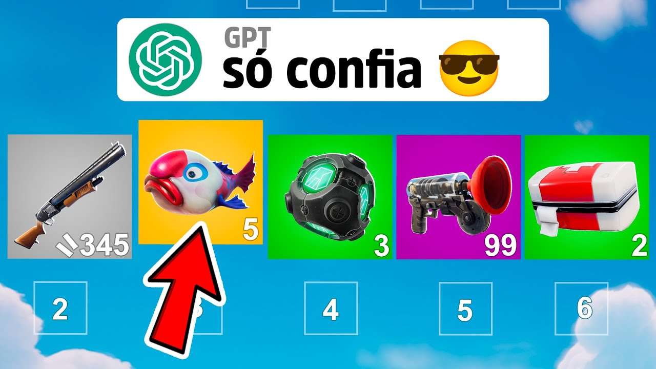 Testei os LOADOUTS do GPT no Fortnite!