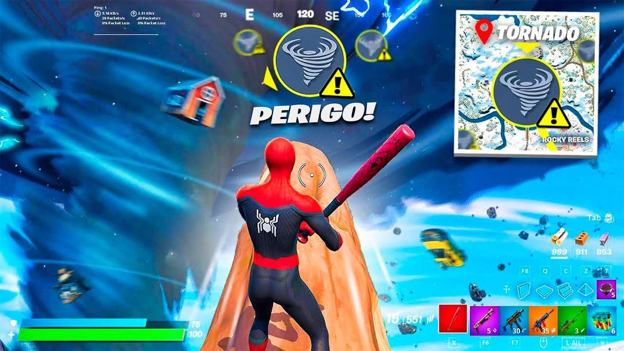 NOVOS TORNADOS e DINOSSAURO! Cadê a ATUALIZAÇÃO?! Fortnite Capítulo 3