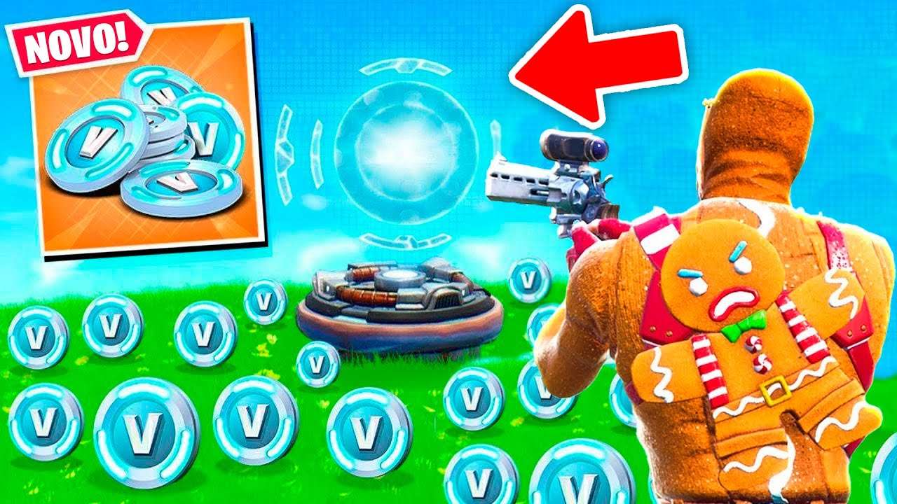 AGORA! NOVO MODO VALENDO VBUCKS GRATIS NO FORTNITE AO VIVO