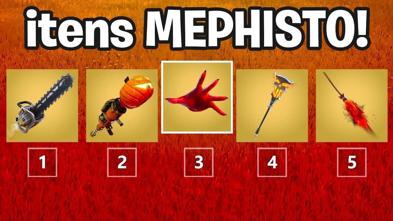 FORTNITE MAS SÓ VALE OS ITENS DO MEPHISTO 👹