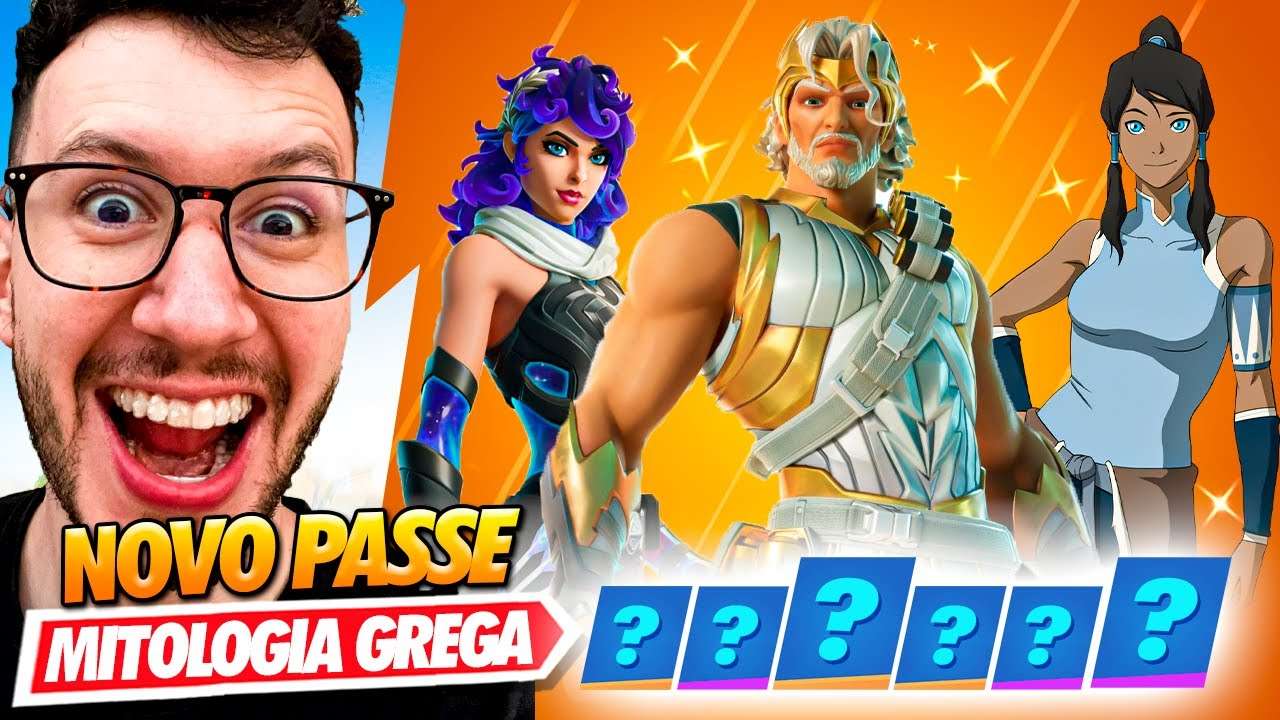 ESSE É O MELHOR PASSE DO FORTNITE!! (MITOLOGIA + AVATAR)