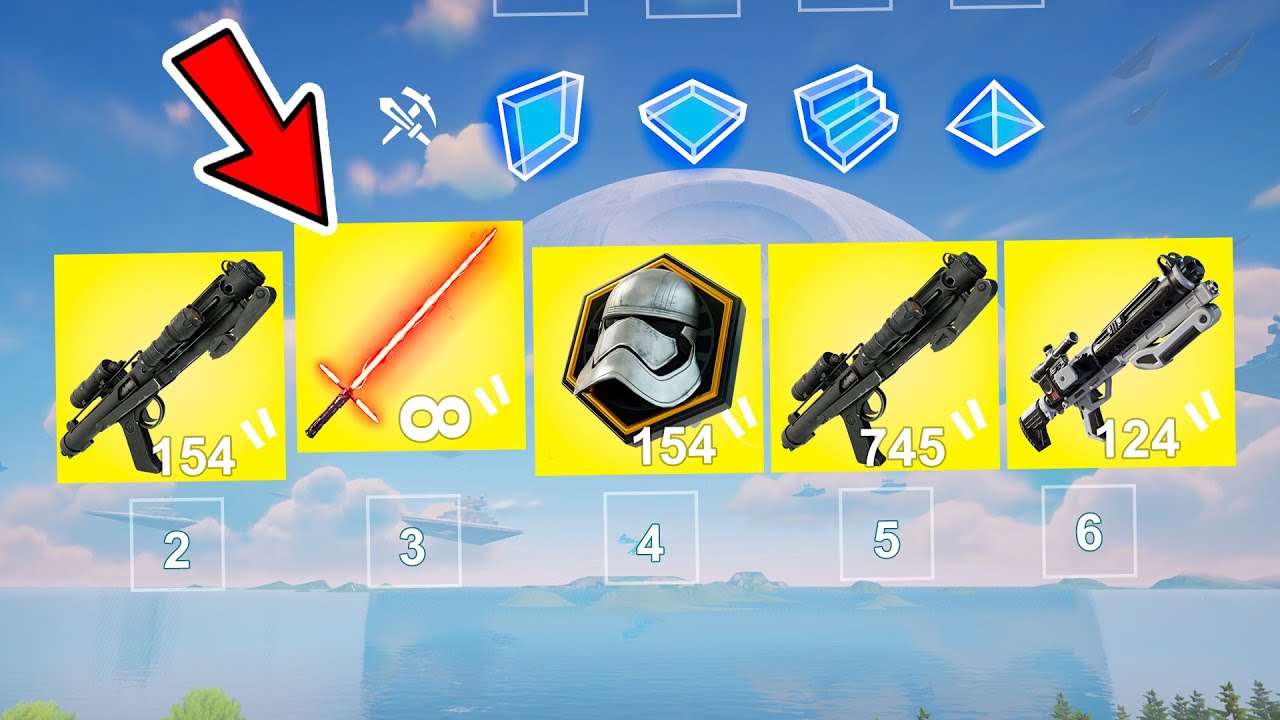 USEI TODAS AS ARMAS MÍTICAS DE STAR WARS no Fortnite