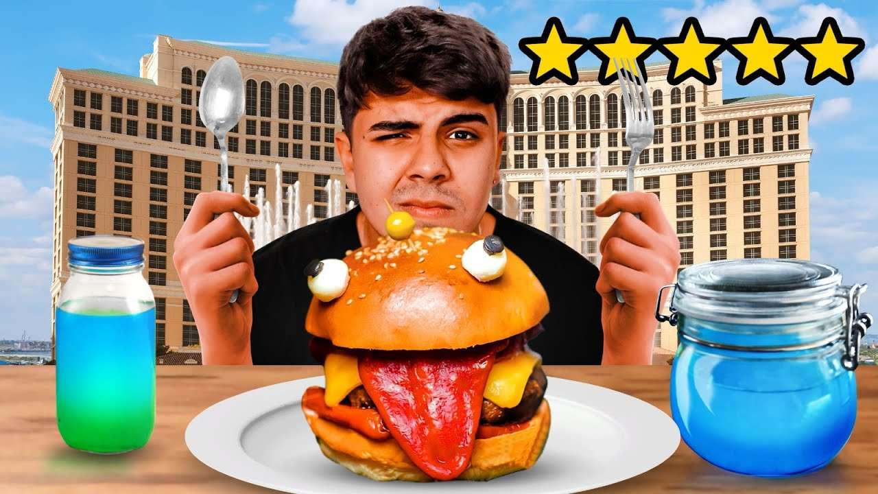 COMIDAS DE FORTNITE POR 24 HORAS EM UM HOTEL 5 ESTRELAS!