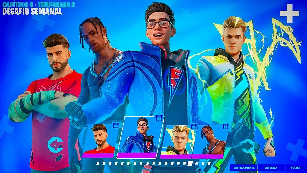 TODAS SKINS ICON SERIES do FORTNITE