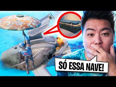 SÓ VALE ITEM DA NAVE DESTRUÍDA!! *2 baús dos guardas!* | FORTNITE