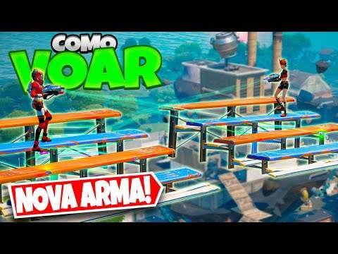 COMO VOAR USANDO A NOVA ARMA DE GRAVIDADE (Arma Pegatron) Fortnite
