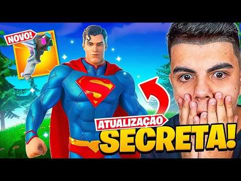 SUPERMAN, NOVA ARMA, TUDO DA ATUALIZAÇÃO SECRETA DA DC COMICS NO FORTNITE!! *INCRÍVEL*