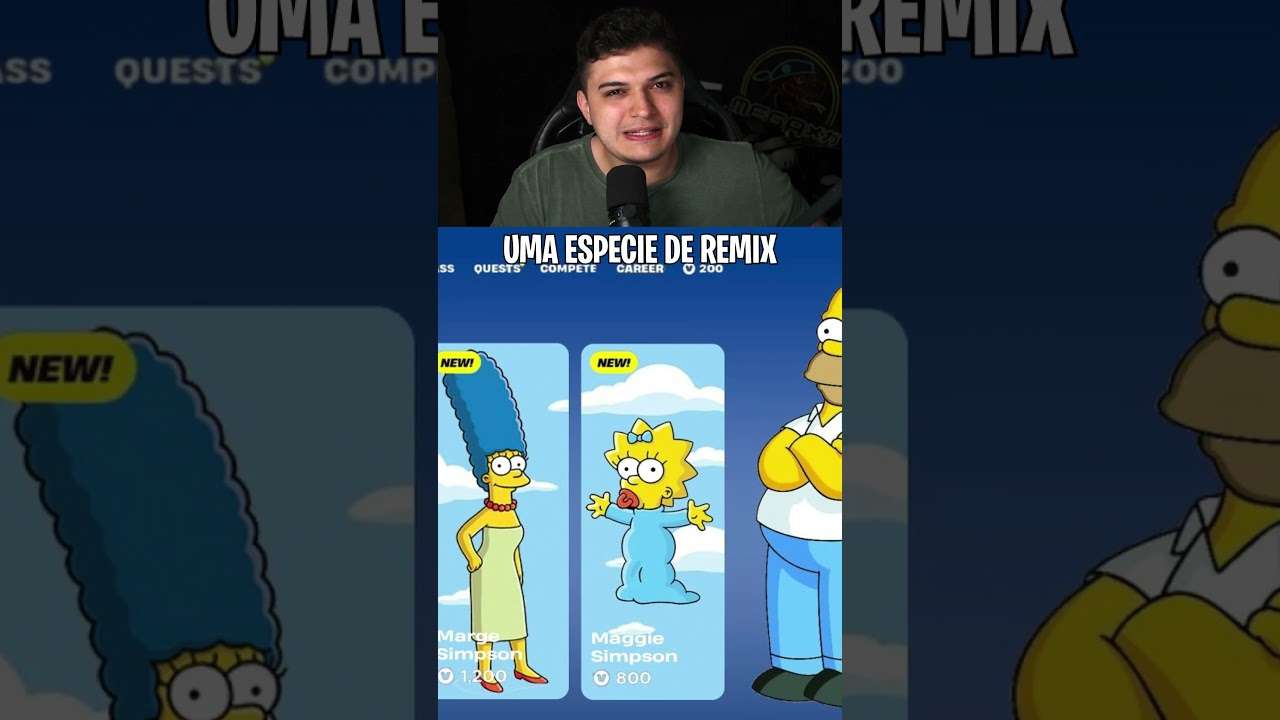 SIMPSONS NO FORTNITE?  #fortnite #epicpartner #fortnitebrasil