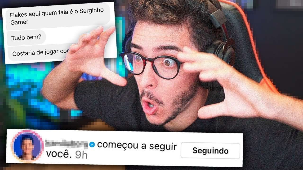 FUI NOTADO PELO MEU ÍDOLO DO FORTNITE!!!