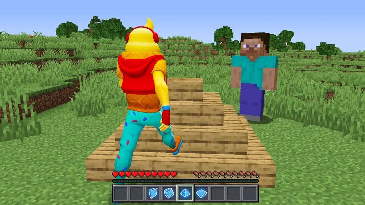 MINECRAFT CHEGOU NO FORTNITE…
