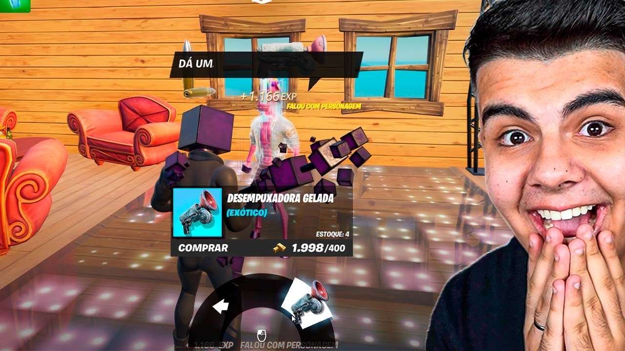 *NOVA* DESEMPUXADORA GELADA CHEGOU NO FORTNITE! (COMO CONSEGUIR) #SHORTS
