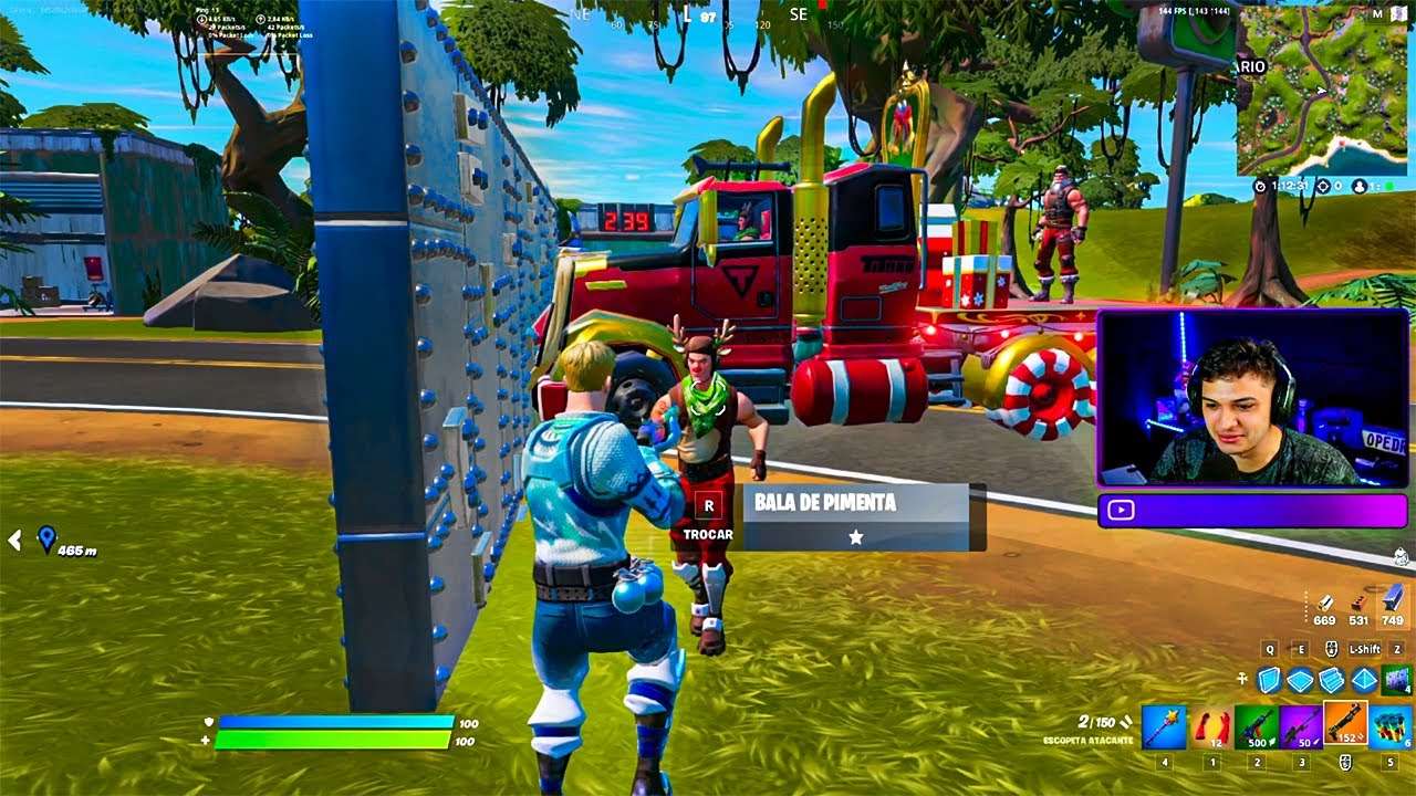 É POSSÍVEL PARAR O CAMINHÃO DE NATAL DO FORTNITE?