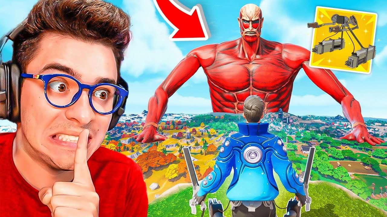 ATTACK ON TITAN CHEGOU AO FORTNITE! *UPDATE*