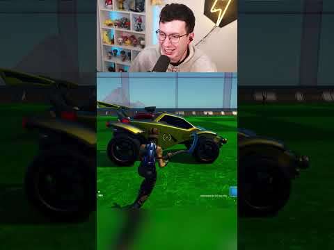 JOGUEI ROCKET LEAGUE NO FORTNITE 😱😱