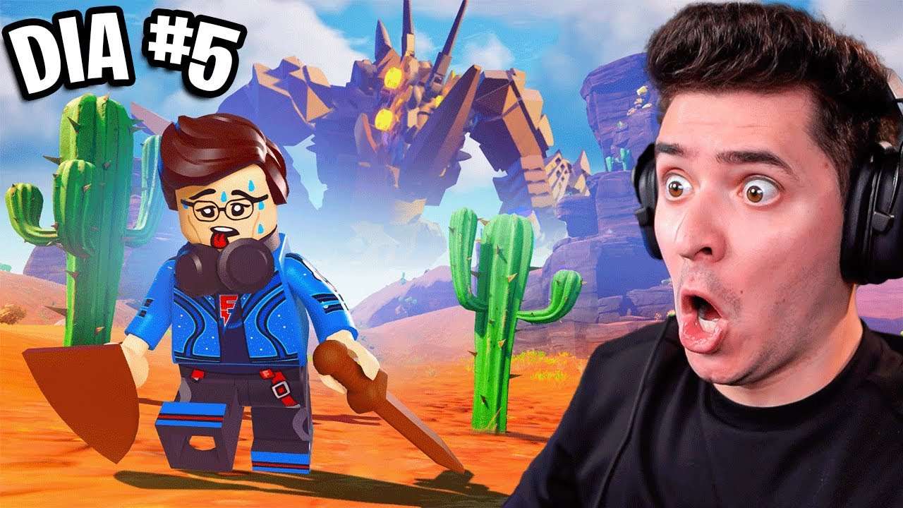 MINHA PRIMEIRA VEZ NO DESERTO NO LEGO FORTNITE!