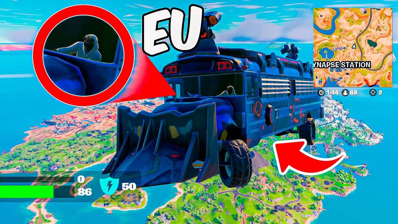 COMO VOAR USANDO O ÔNIBUS DE BATALHA TEMPORADA 2 FORTNITE