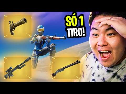 SÓ VALE ÍTEM COM 1 TIRO!! *dei sorte nesse desafio?* | FORTNITE