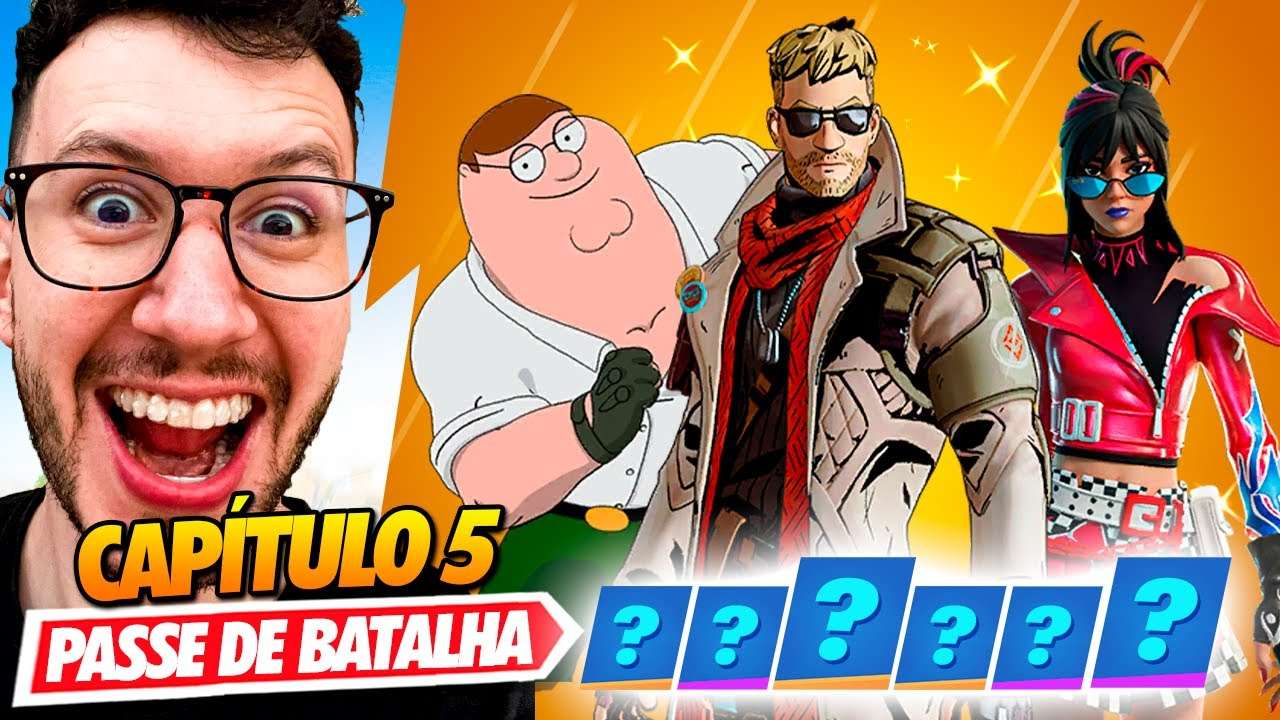 PASSE DE BATALHA DO CAPÍTULO 5 FICOU LINDO!! - FORTNITE