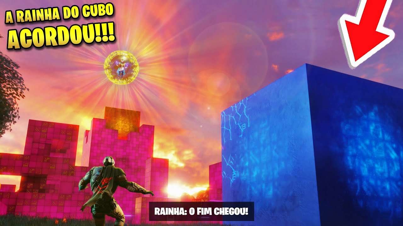 A Rainha Destruiu O Cubo Azul No Evento Ao Vivo Fortnite Capitulo 3