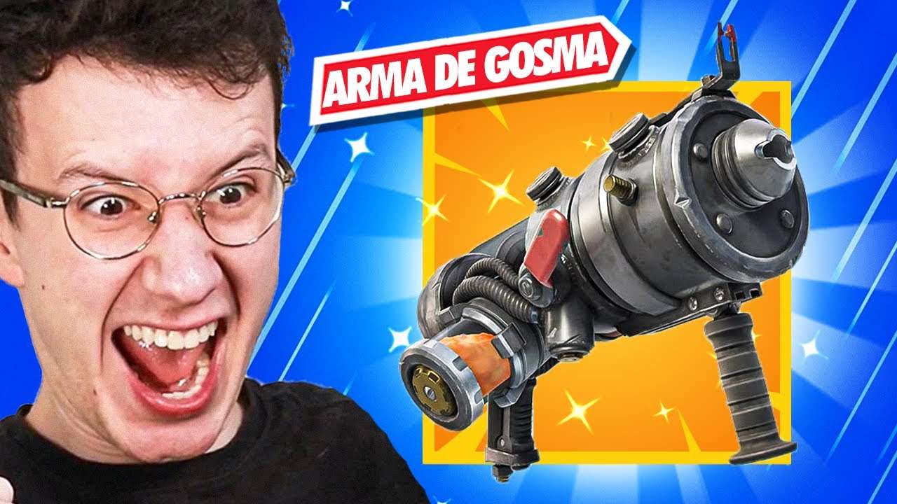 PQ VC *PRECISA* USAR A NOVA ARMA DE GOSMA DO FORTNITE!!