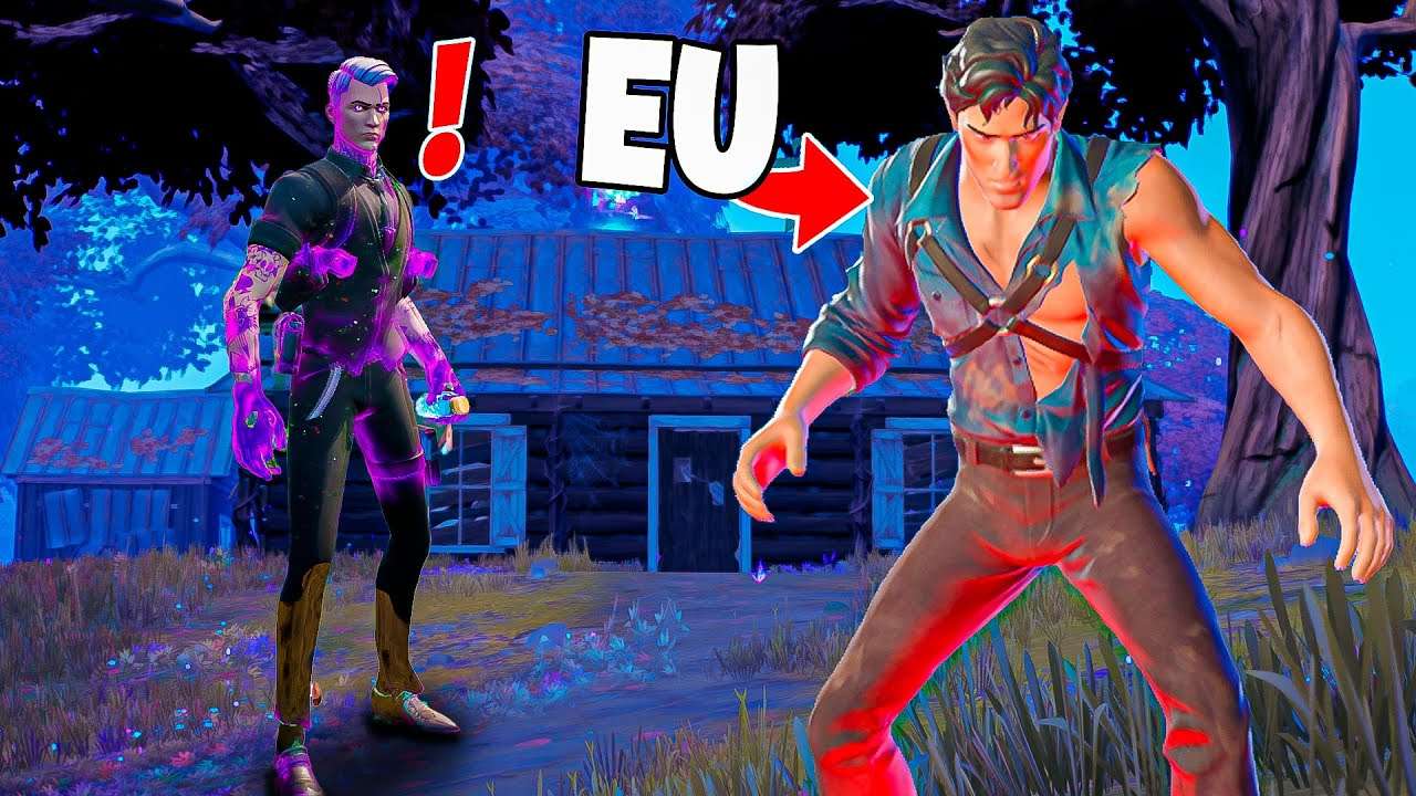 FINGI SER O CHEFE MÍTICO DA ASH WILLIAM E ISSO ACONTECEU! FORTNITE