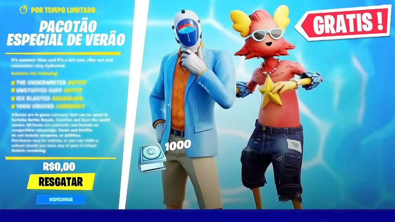 Resgate Skin Gratis AGORA! Segredos Escondidos no Evento de verão Fortnite