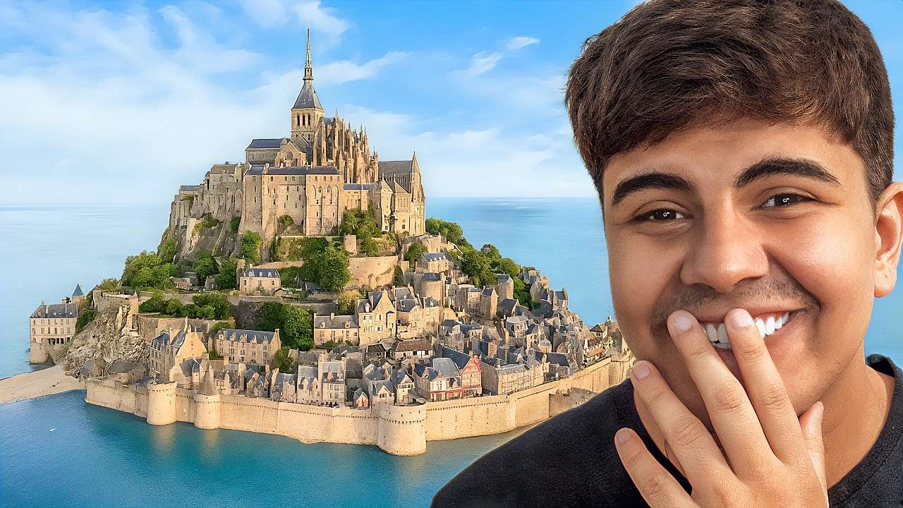 EXPLOREI UM CASTELO NA FRANÇA (MOUNT ST MICHEL)