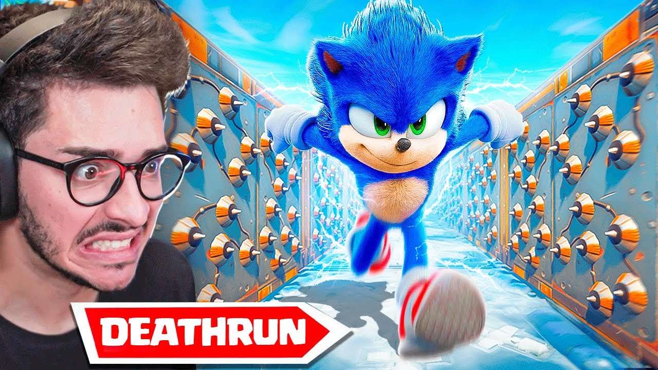 DEATHRUN DO SONIC NO FORTNITE! INSANO!