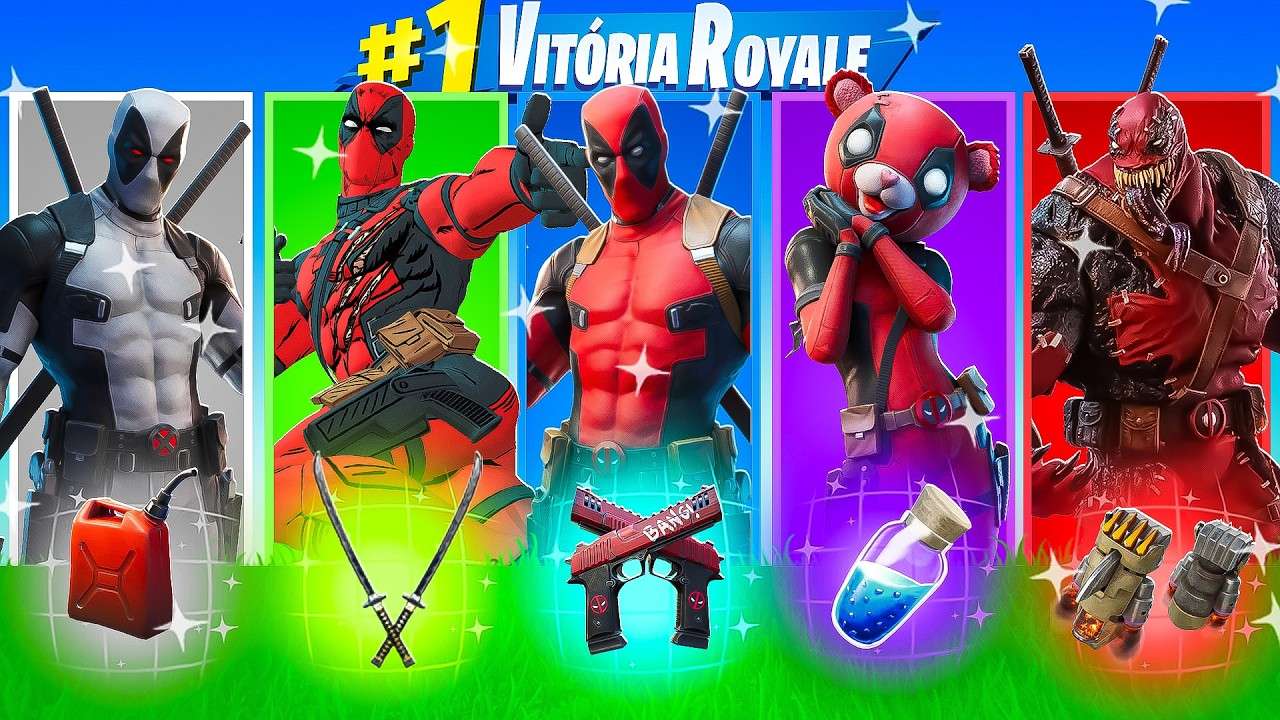 DESAFIO *ALEATÓRIO* do DEADPOOL no Fortnite (Fortnite MARVEL)