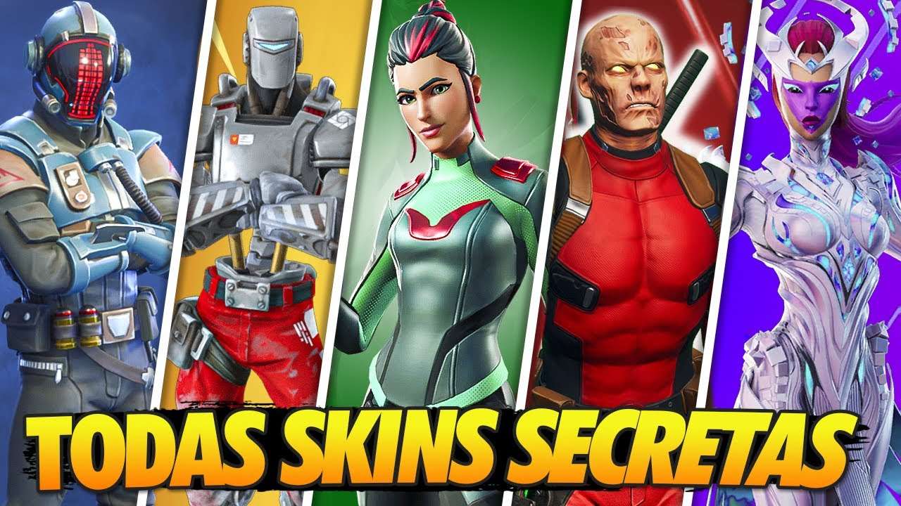 *TODAS* AS SKINS SECRETAS DA HISTÓRIA DO FORTNITE (2017-2021)