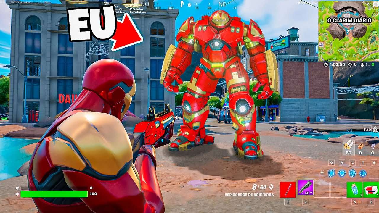 Armadura HULKBUSTER na TEMPORADA 4 da MARVEL Capítulo 3 do Fortnite!