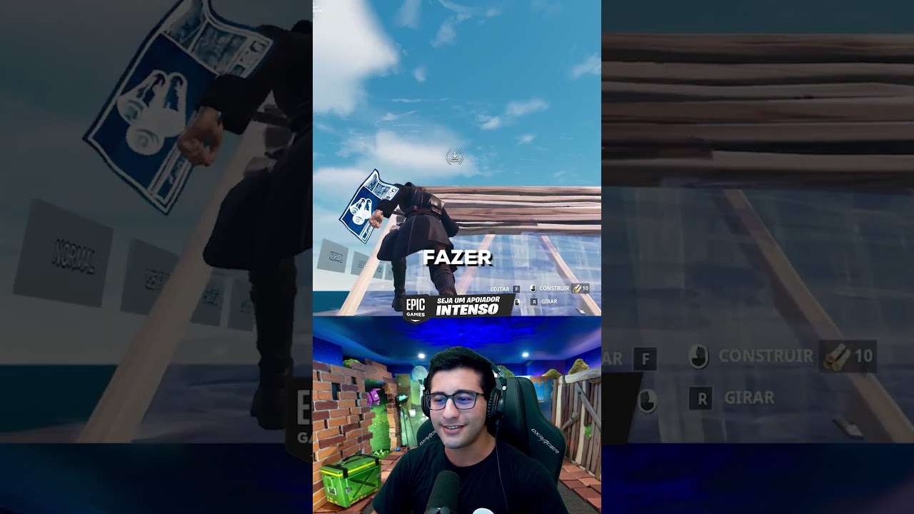 APRENDA A CONSTRUIR COMO UM PRO PLAYER EM 60 SEGUNDOS FORTNITE #shorts