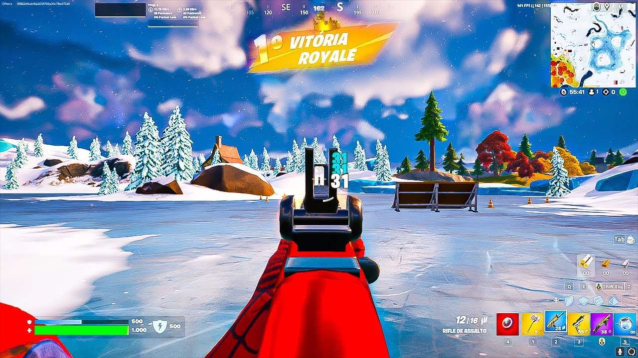 GANHEI EM PRIMEIRA PESSOA NO FORTNITE *ANTES DA HORA* 🔥