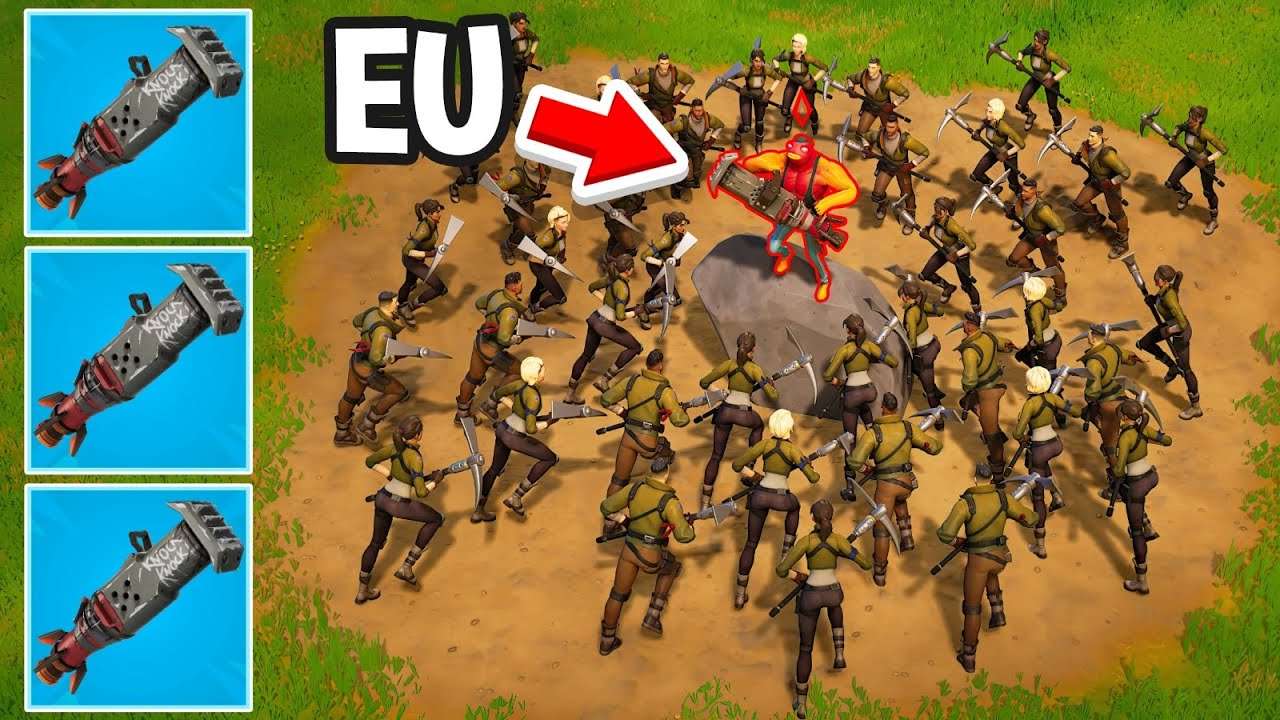 30 CAÇADORES vs ARÍETE no FORTNITE!