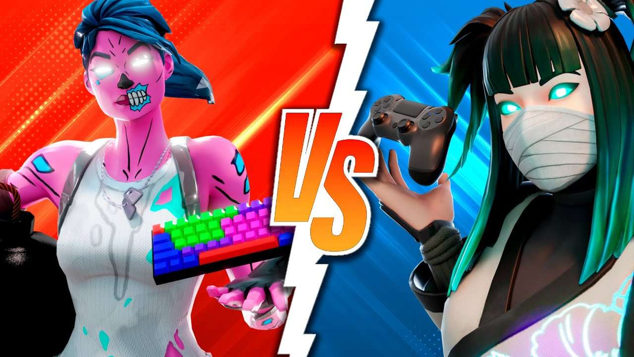 PC vs PLAYSTATION no FORTNITE!