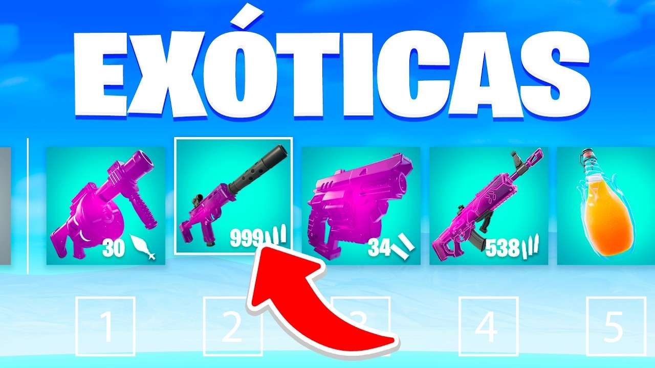 Encontrei TODOS EXÓTICOS no Fortnite