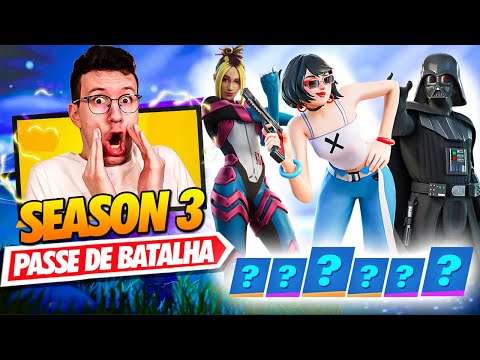 PASSE DE BATALHA COMPLETO TEMPORADA 3 CAPITULO 3 - FORTNITE