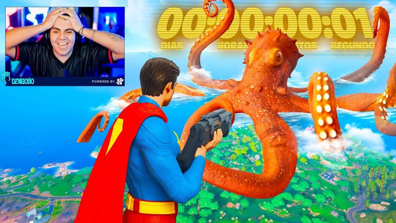 EVENTO AO VIVO DO KRAKEN VS SUPERMAN NO FORTNITE!