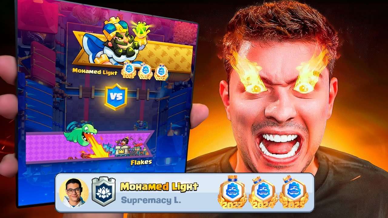 Enfrentei o CAMPEÃO MUNDIAL de Clash Royale Mohamed Light!