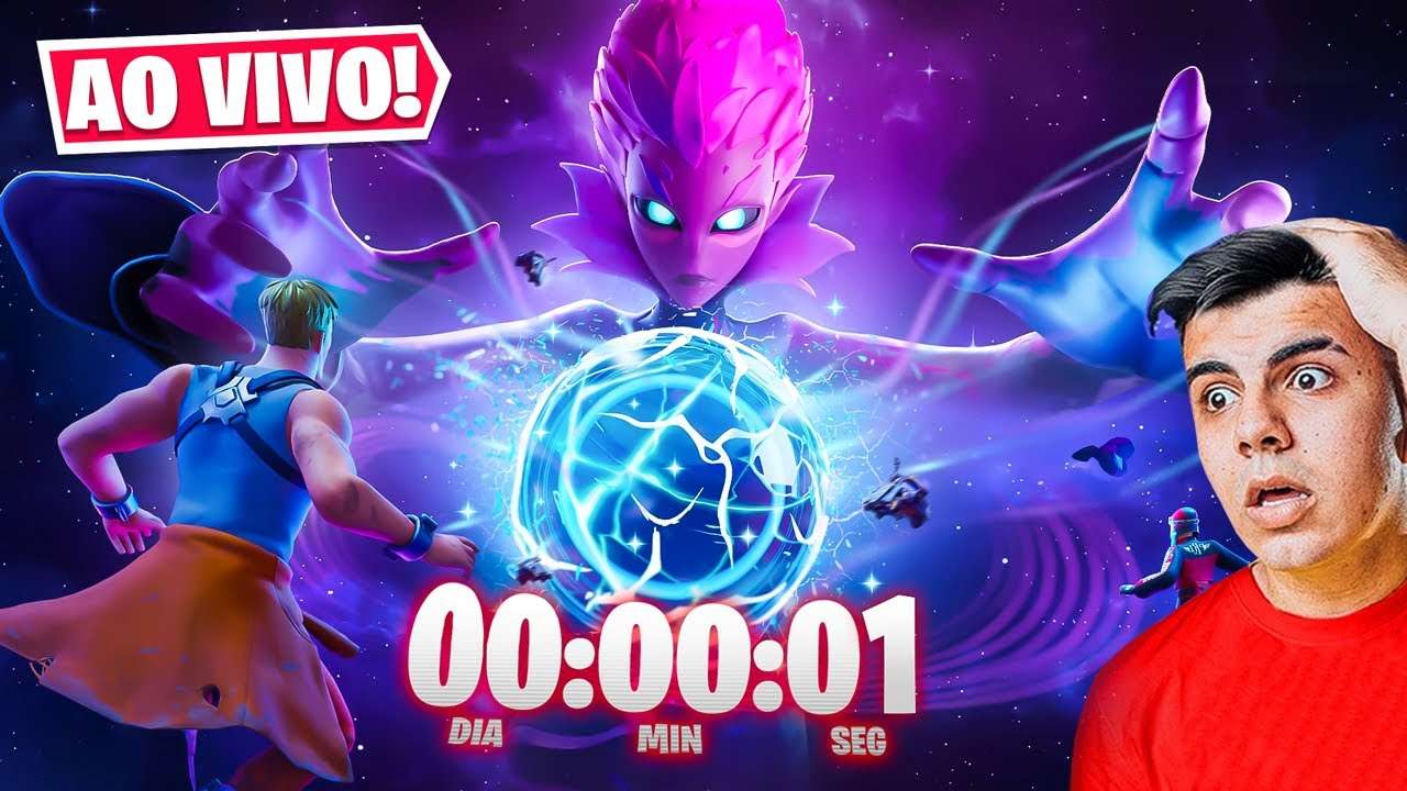 AGORA! 🔴 EVENTO AO VIVO FINAL CAPÍTULO 3 RUPTURA FORTNITE!