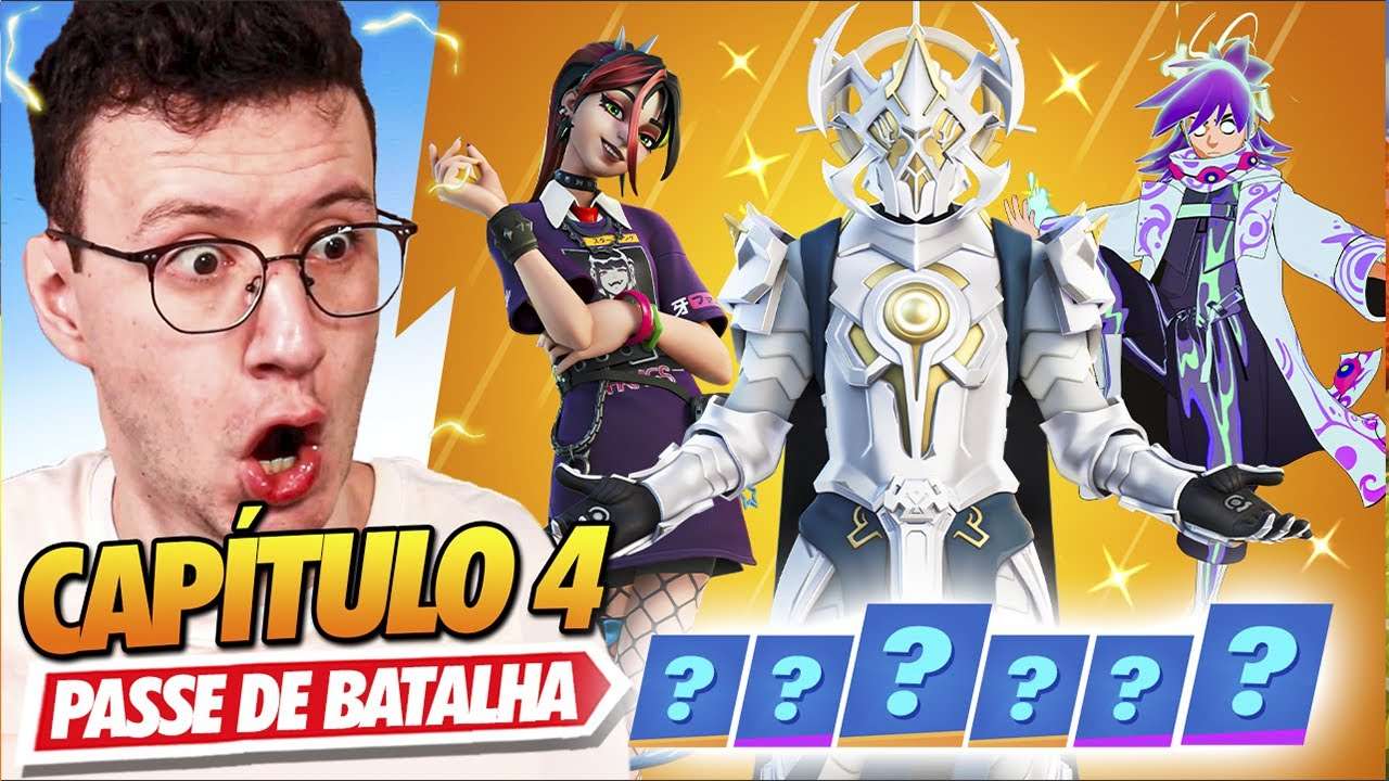 PASSE DE BATALHA COMPLETO CAPITULO 4 TEMPORADA 1 - FORTNITE