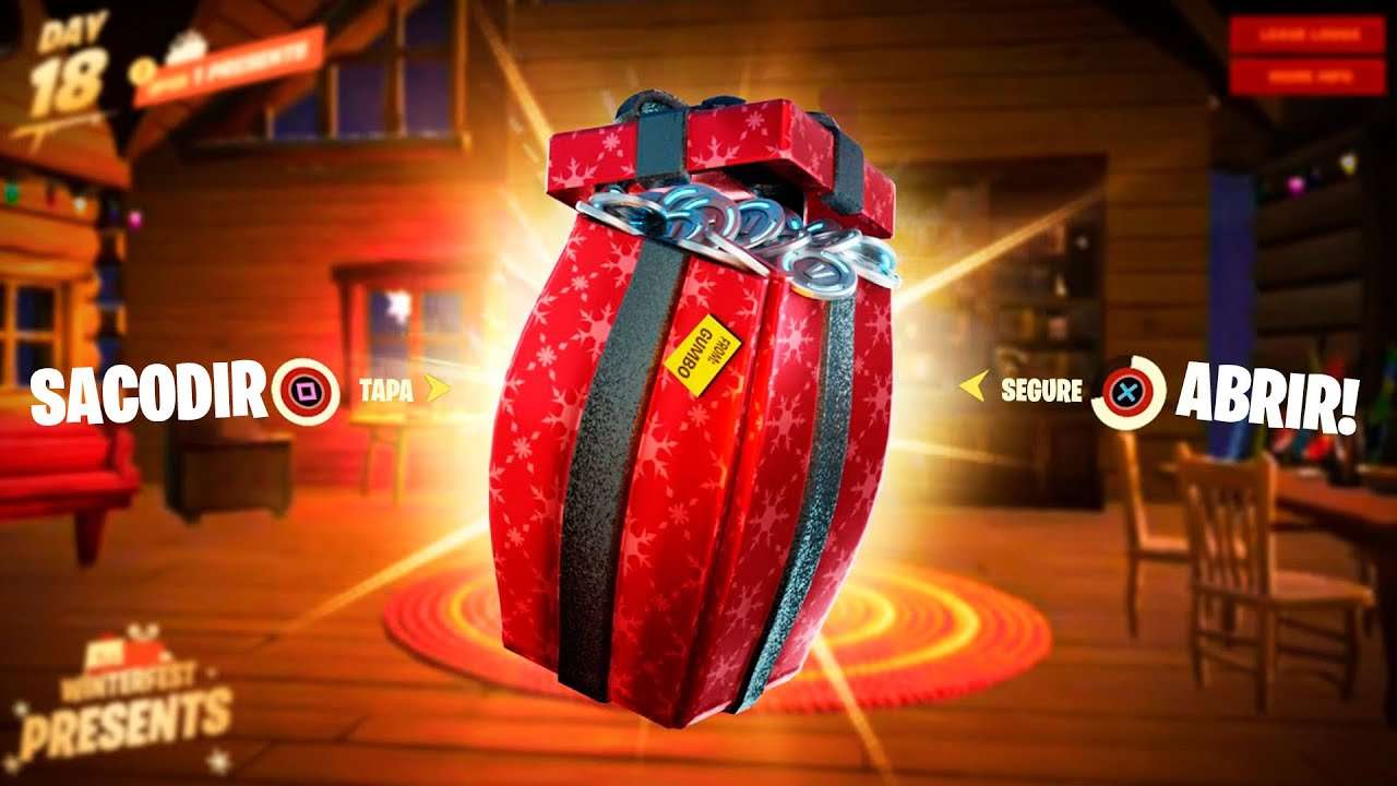 COMO PEGAR o PRESENTE GRÁTIS no FORTNITE (15° Presente Grátis)